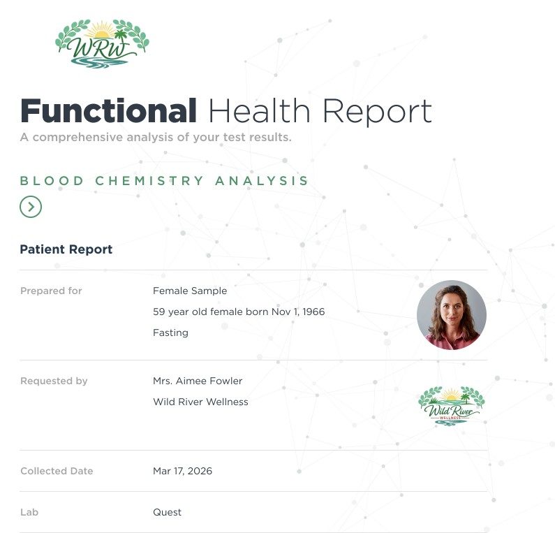 Sample report: cover page