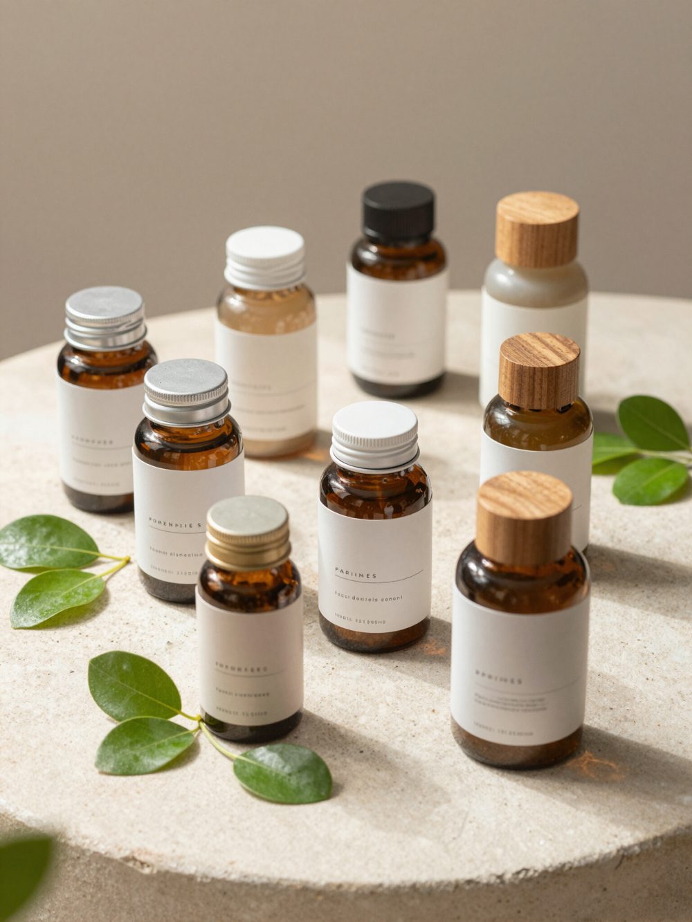Practitioner-grade supplement bottles